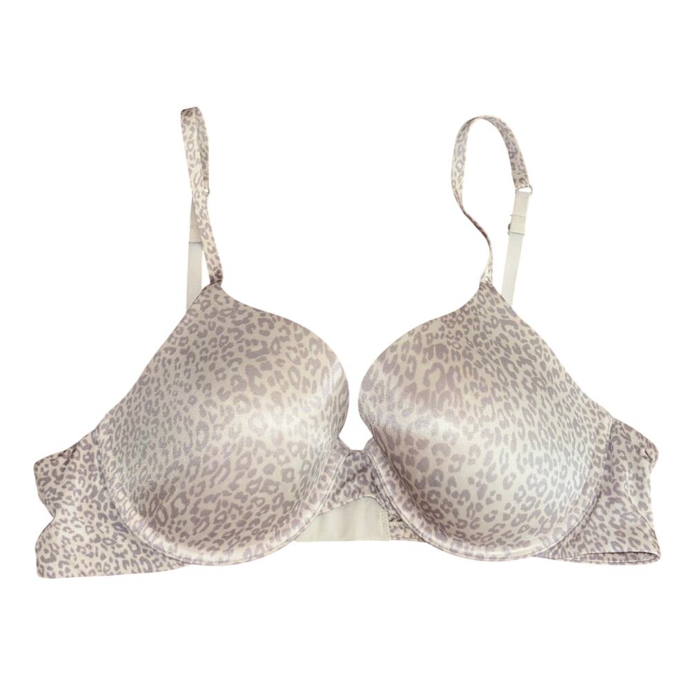 Victoria’s Secret women’s Biofit padded full coverage leopard print bra (36B)